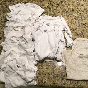 Gerber brand 0-3 months baby onesies